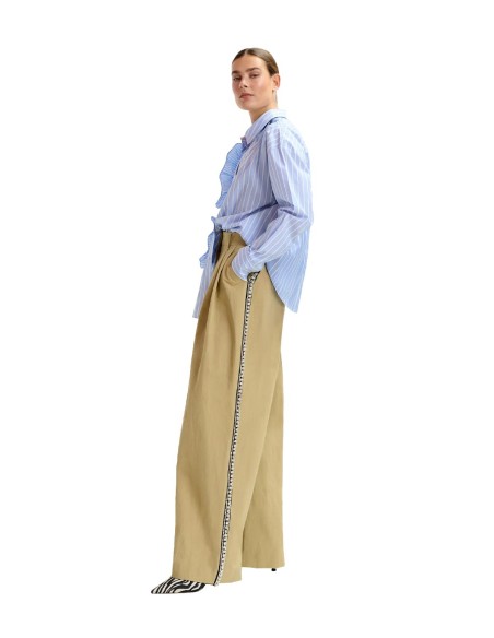 Essentiel Antwerp - Camisa a Rayas con Volante