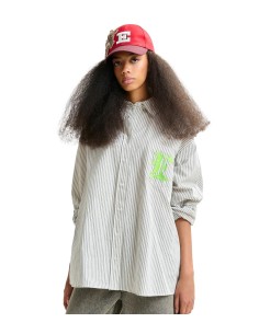 Essentiel Antwerp - Camisa de Rayas con Letra 'E' Bordada