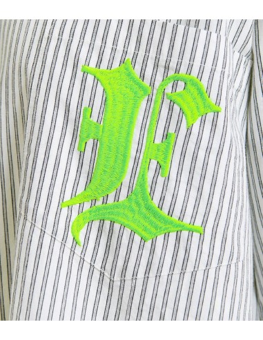 Essentiel Antwerp - Camisa de Rayas con Letra 'E' Bordada