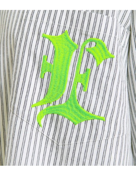Essentiel Antwerp - Camisa de Rayas con Letra 'E' Bordada