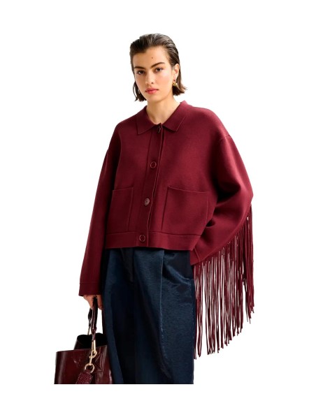 Essentiel Antwerp - Chaqueta De Punto Con Flecos