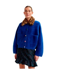 Essentiel Antwerp - Chaqueta Con Cuello De Piel Sintética