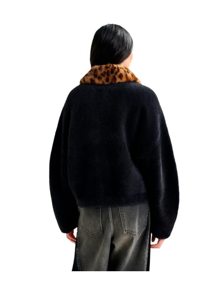 Essentiel Antwerp - Chaqueta Con Cuello De Piel Sintética