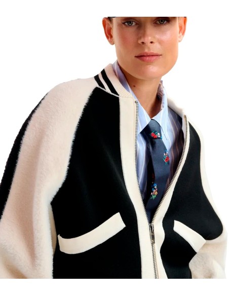 Essentiel Antwerp - Chaqueta Bomber De Punto