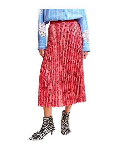 Essentiel Antwerp - Falda Plisada Con Estampado De Serpiente