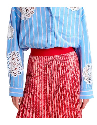 Essentiel Antwerp - Falda Plisada Con Estampado De Serpiente