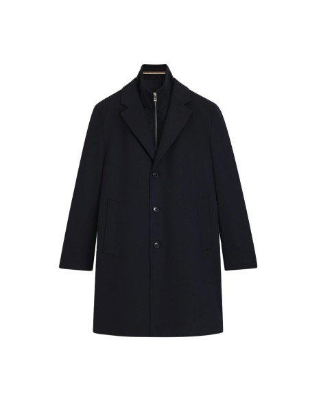BOSS - Abrigo Regular Fit de Lana y Cachemir con Chaleco Interior Desmontable