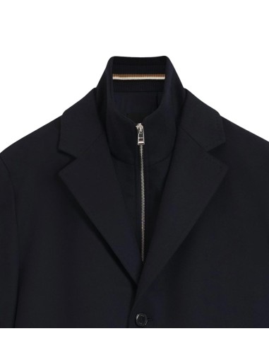 BOSS - Abrigo Regular Fit de Lana y Cachemir con Chaleco Interior Desmontable