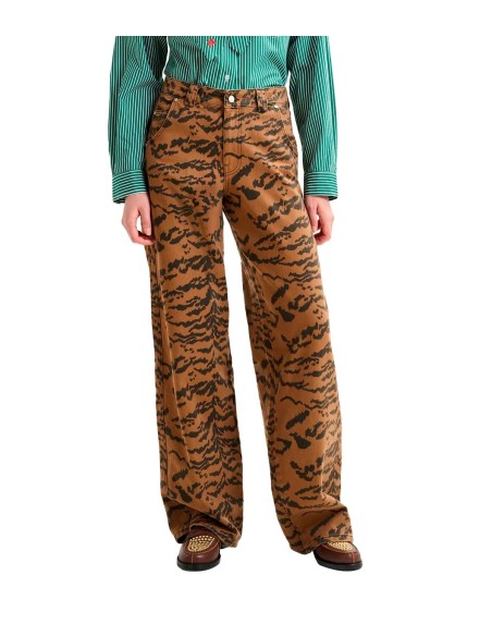 Essentiel Antwerp - Pantalón Vaquero Con Estampado Tigre