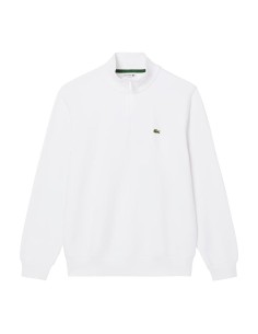 Lacoste - Sudadera de Felpa con Cuello de Cremallera