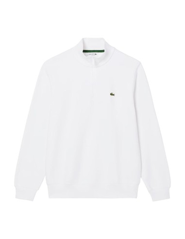 Lacoste - Sudadera de Felpa con Cuello de Cremallera