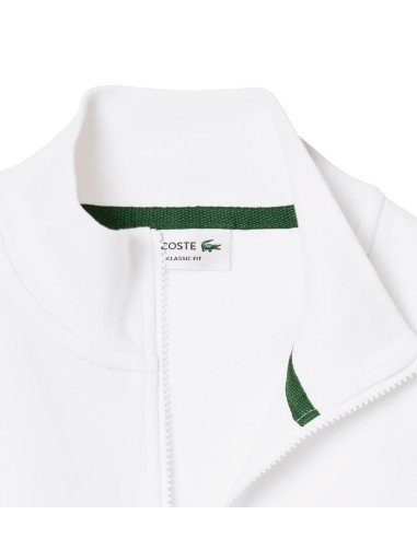 Lacoste - Sudadera de Felpa con Cuello de Cremallera