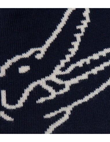 Lacoste - Gorro de Lana con Cocodrilo de Jacquard