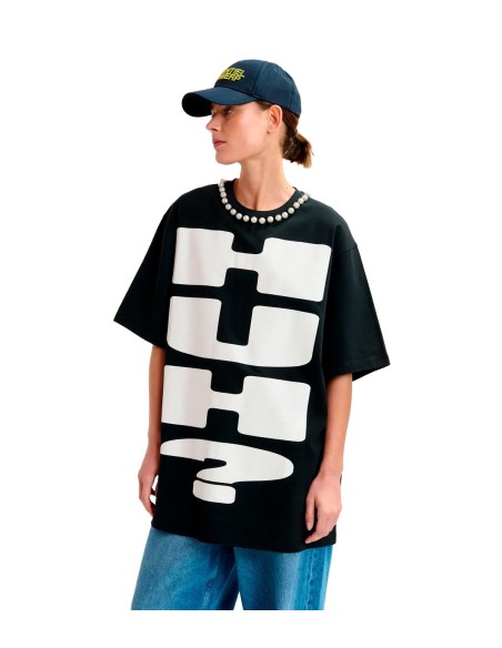 Essentiel Antwerp - Camiseta Oversize HUH?