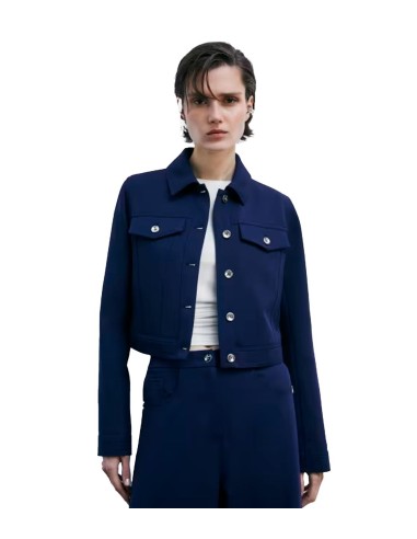 Patrizia Pepe - Chaqueta Corta Efecto Denim