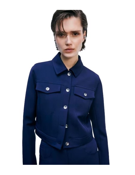 Patrizia Pepe - Chaqueta Corta Efecto Denim