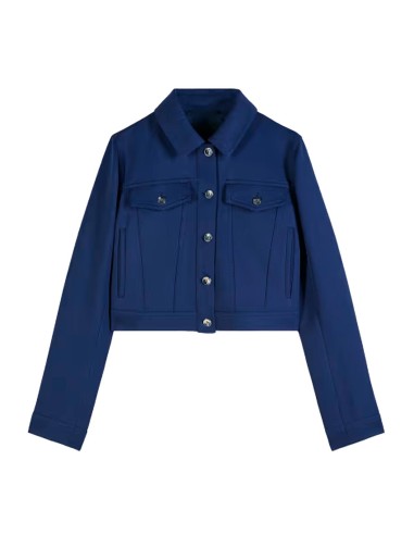 Patrizia Pepe - Chaqueta Corta Efecto Denim