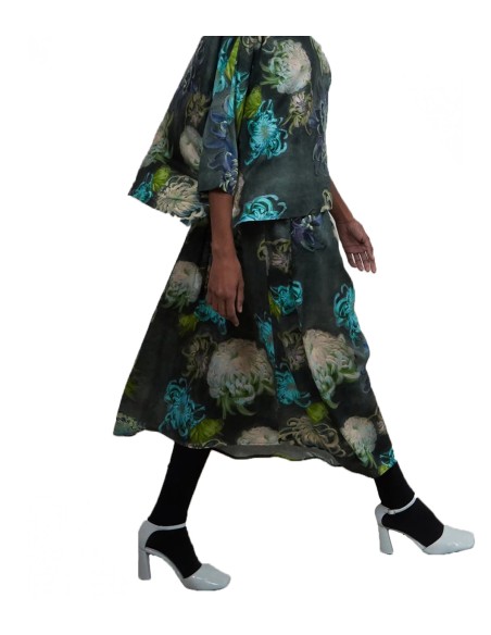 Psophia - Falda Mujer Multicolor - Seda Est