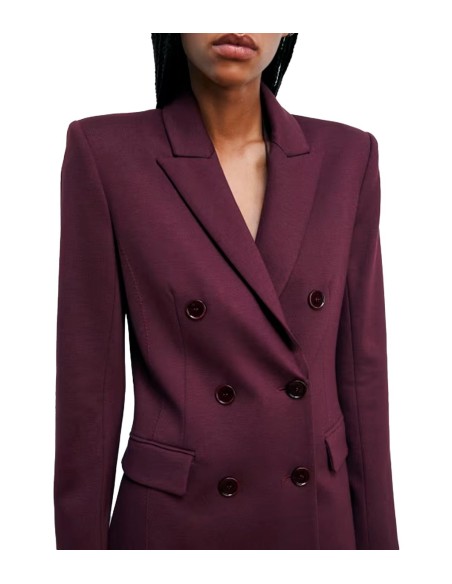 Patrizia Pepe - Chaqueta Cruzada Con Remaches Fly