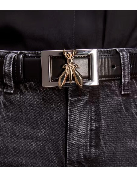 Patrizia Pepe - Cinturón En Piel Con Insignia ''Fly''