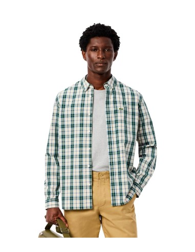 Lacoste - Camisa De Corte Regular Con Cuadros Escoceses