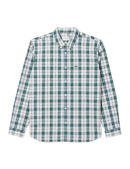 Lacoste - Camisa De Corte Regular Con Cuadros Escoceses