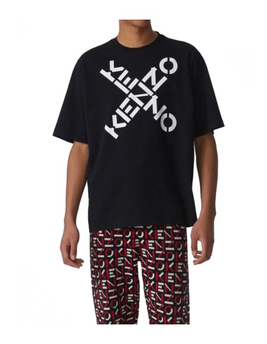 Kenzo - Camiseta Hombre Negra - Sport Big X