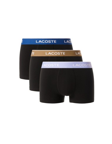 Lacoste - Pack de 3 Bóxer de Algodón Elástico
