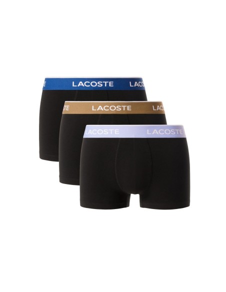 Lacoste - Pack de 3 Bóxer de Algodón Elástico