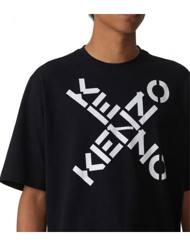 Kenzo - Camiseta Hombre Negra - Sport Big X