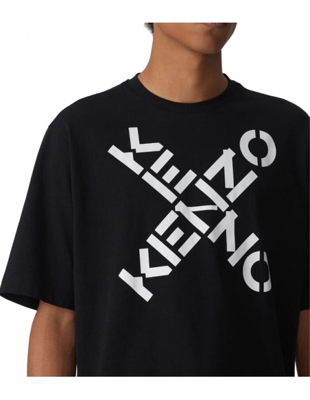 Kenzo - Camiseta Hombre Negra - Sport Big X