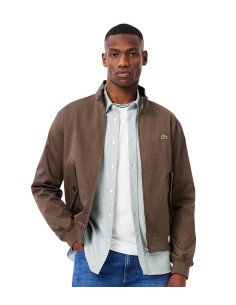 Lacoste - Chaqueta Harrington de Sarga Repelente al Agua