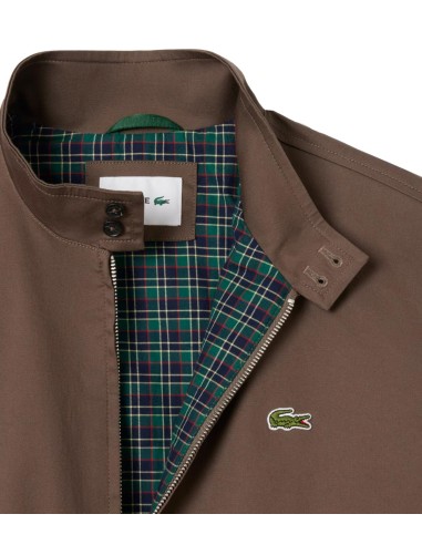 Lacoste - Chaqueta Harrington de Sarga Repelente al Agua