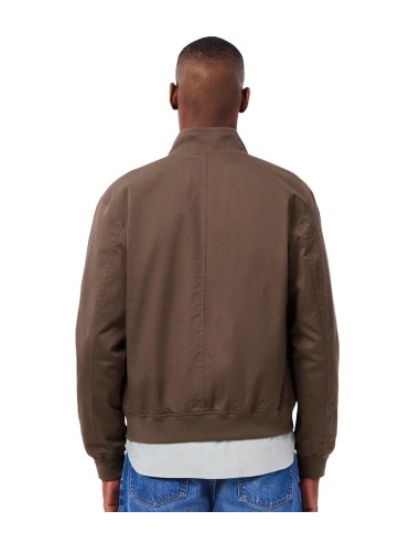 Lacoste - Chaqueta Harrington de Sarga Repelente al Agua