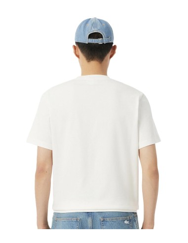 Lacoste - Camiseta Gruesa de Jersey con Cocodrilo con Paisaje