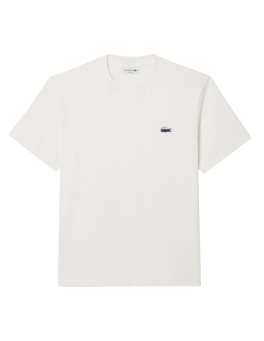 Lacoste - Camiseta Gruesa de Jersey con Cocodrilo con Paisaje