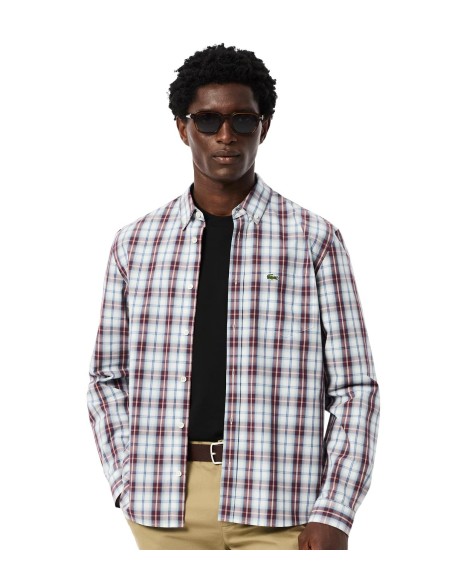 Lacoste - Camisa Regular Fit de Popelín