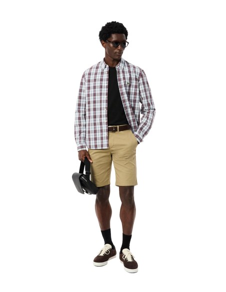 Lacoste - Camisa Regular Fit de Popelín