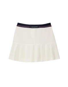 Lacoste - Falda Corta Plisada de Mezcla de Lana