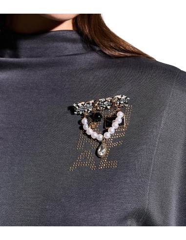 BSB - Blusa de Manga Corta con Alfiler