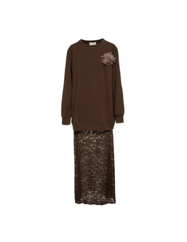 BSB - Vestido con Sudadera y Encaje