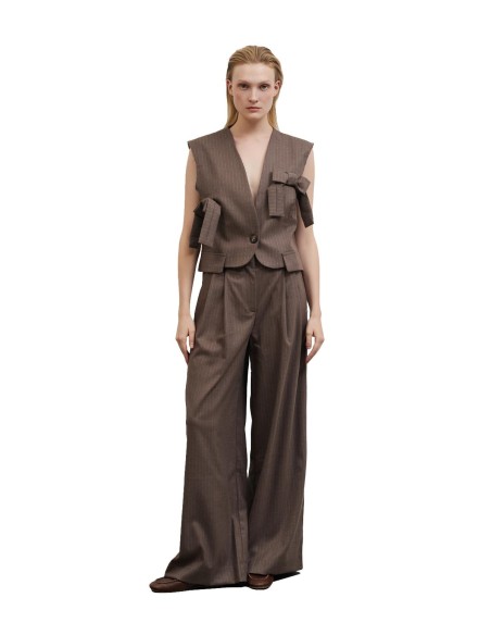 BSB - Pantalón de Pinzas de Rayas