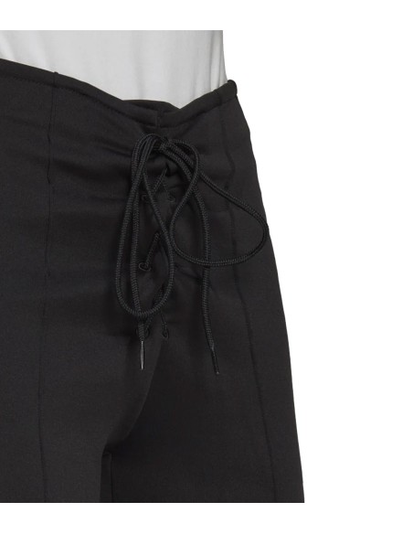 Adidas - Pantalón Mujer Negro - Corto Laced High-Waisted