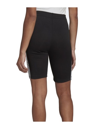 Adidas - Pantalón Mujer Negro - Corto Laced High-Waisted