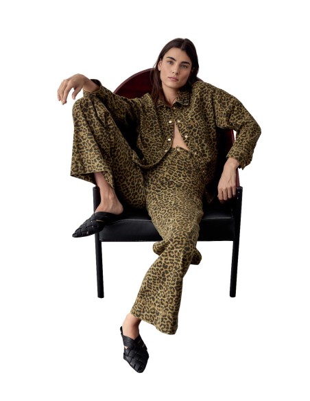 BSB - Pantalón Wide-leg Animal Print