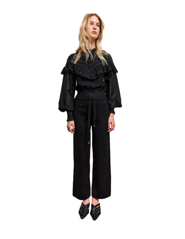 BSB - Pantalón De Punto Acampanados