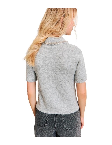 BSB - Suéter Abotonado De Manga Corta