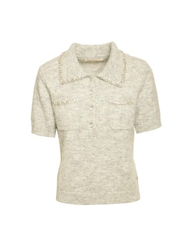 BSB - Suéter Abotonado De Manga Corta