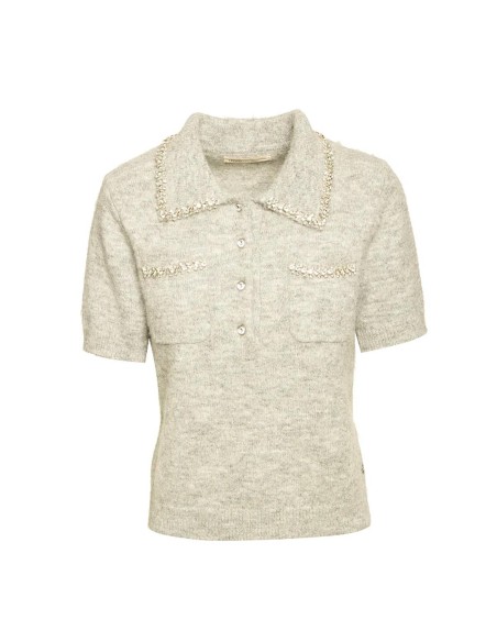 BSB - Suéter Abotonado De Manga Corta