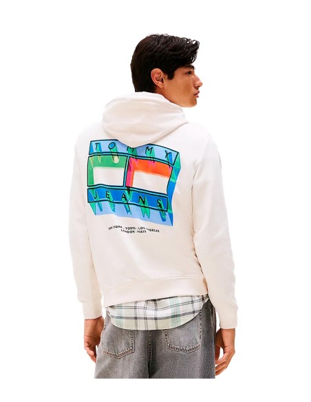 Tommy Jeans - Sudadera Con Capucha Flag Play